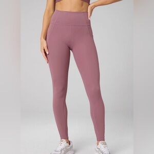 Fabletics Oasis PureLuxe High-Waisted Legging Size Small Mushroom Mauve – NWT